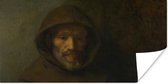 Poster De Franciscaanse monnik - Schilderij van Rembrandt van Rijn - 160x80 cm