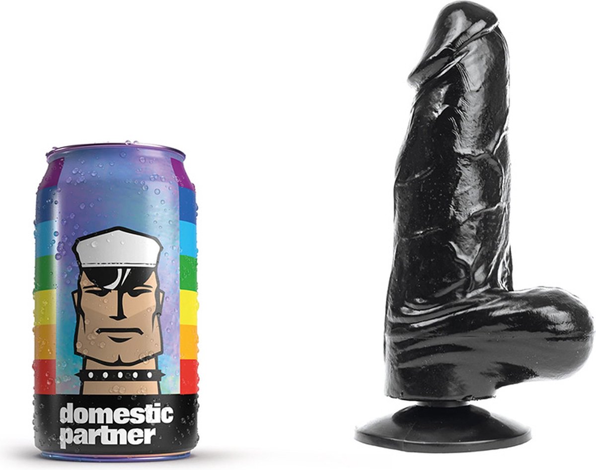 Goedkoopste Domestic Partner - Panzer Small - Dildo - 17 x 4.9 cm - Zwart