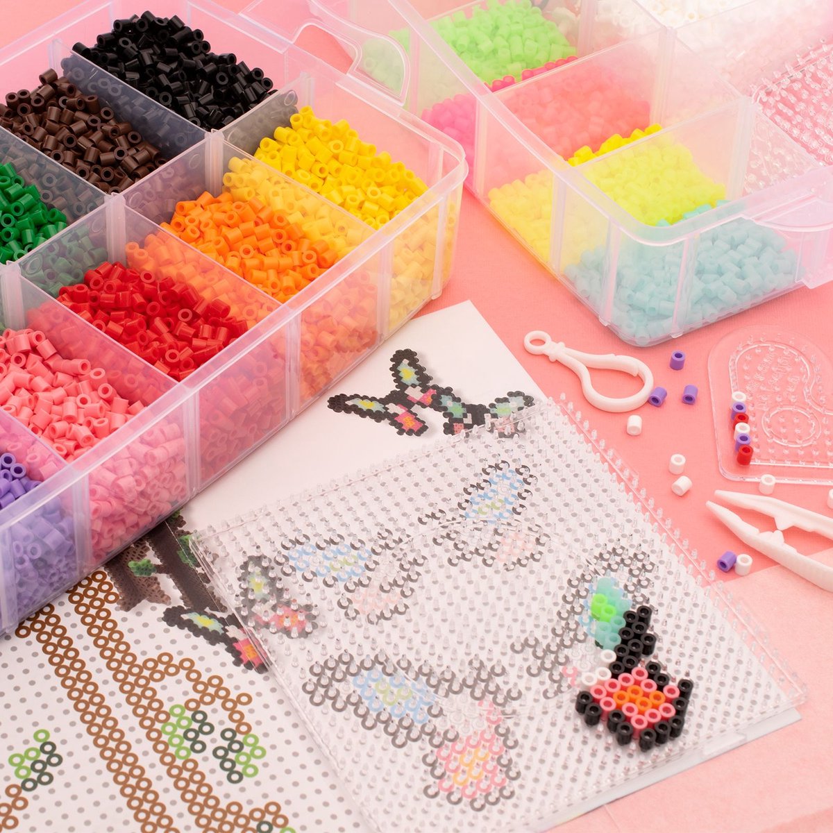 Vaessen Creative Strijkkralen Set - Assortiment - 10.000 stuks - Incl. Accessoires — afbeelding 10