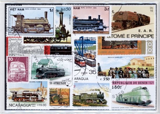 Thumbnail van een extra afbeelding van het spel Locomotieven gebouwd in Duitsland – Luxe postzegel pakket (A6 formaat) : collectie van 25 verschillende postzegels van Duitse locomotieven – kan als ansichtkaart in een A6 envelop - authentiek cadeau - kado - geschenk - kaart - treinen - transport