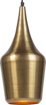 QAZQA Duke - Retro Hanglamp - 1 lichts - Ø 170 mm - Goud/messing -  Woonkamer | Slaapkamer | Keuken
