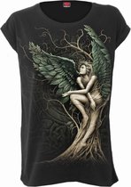 Spiral Top -XL- WOODLAND QUEEN Zwart