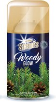 12x At Home Automatische Spray Navulling Woody Glow 250 ml