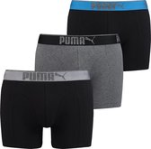 Puma - Lifestyle Boxer 3-pack - Grey/ Melange/ Black