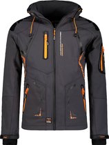 Softshell Jas Heren Met Capuchon Canadian Peak Grijs - L