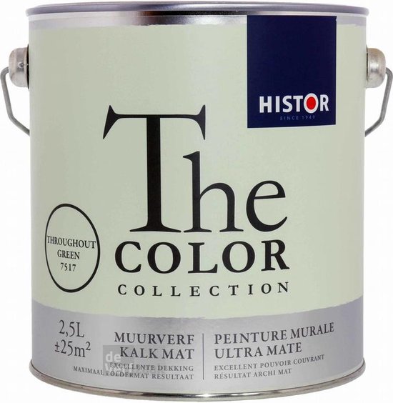 heldin buik Persoonlijk Histor The Color Collection Muurverf - 2,5 Liter - Throughout Green |  bol.com