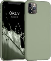 kwmobile phone case pour Apple iPhone 11 Pro Max - Coque pour smartphone - Coque arrière en gris vert