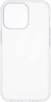 Shop4 - iPhone 13 Pro Max Hoesje - Harde Back Case Mat Transparant Zilver