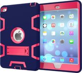 Apple iPad Mini 4 7.9 (2015) Hoes - Mobigear - Shockproof Serie - Hard Kunststof Backcover - Roze / Paars - Hoes Geschikt Voor Apple iPad Mini 4 7.9 (2015)