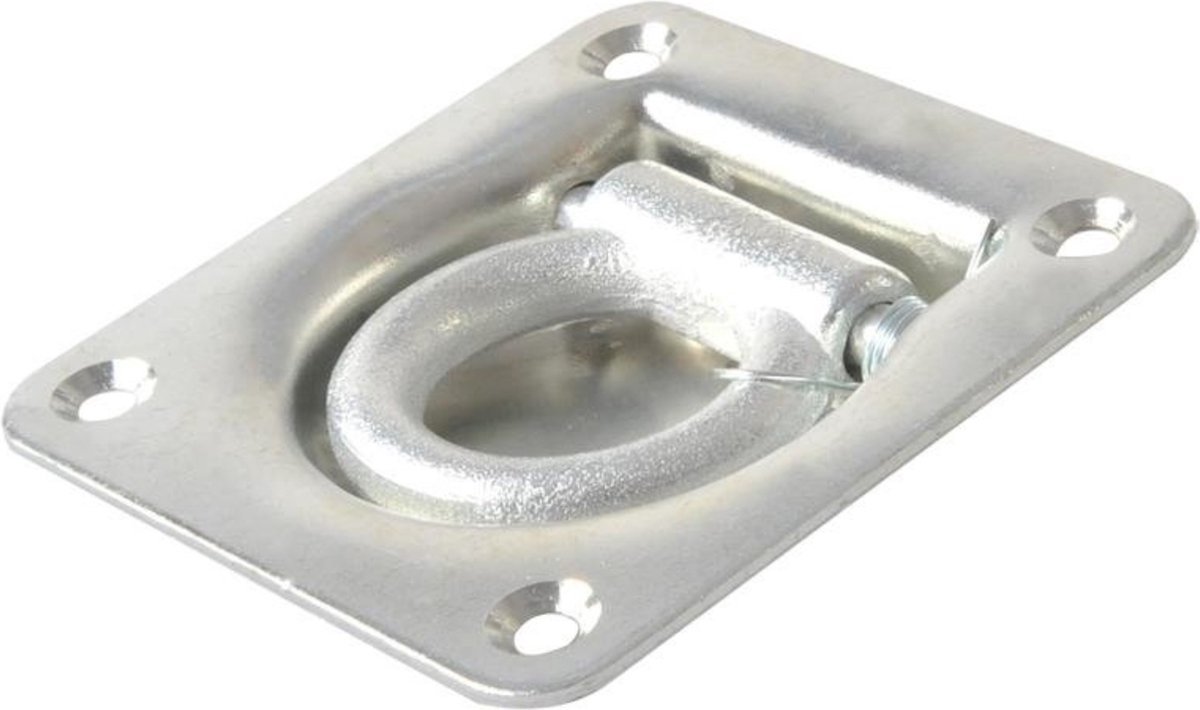 ProPlus Sjoroog met dekring en veer - inbouw - staal - 20 mm - 100 x 95 mm