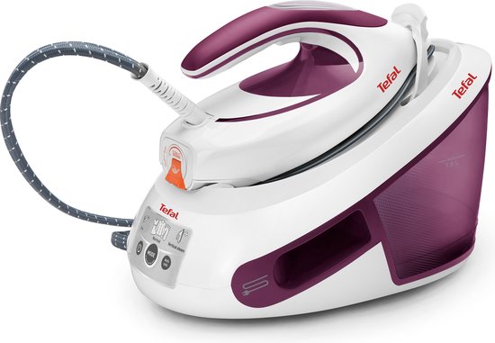 Foto: Tefal sv8054 anti calc stoomgenerator 2800w wit paars