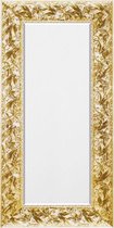 Brocante Spiegel Wit & Goud 59x149 cm – Louisa – Witte Barok Spiegel – Wandspiegels Wit – Gouden Spiegel – Perfecthomeshop