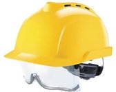 MSA V-Gard 930 geventileerde veiligheidshelm, geel