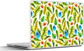 Laptop sticker - 13.3 inch - Jungle - Design - Tropische bladeren - 31x22,5cm - Laptopstickers - Laptop skin - Cover