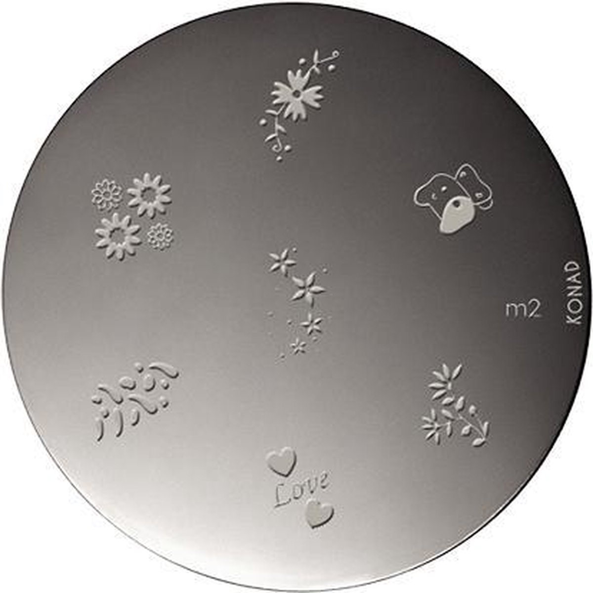 Goedkoopste KONAD nagel sjablonen M2 met 7 nagel figuurtjes.