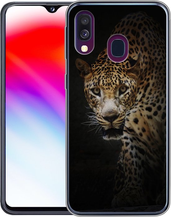 Coque Samsung Galaxy A40 - Léopard - Animaux sauvages - Légère - Coque de téléphone en Siliconen