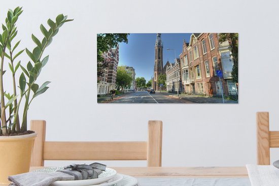 Tableau sur Toile Groningue - Cathédrale - Ville - 40x20 cm - Décoration murale