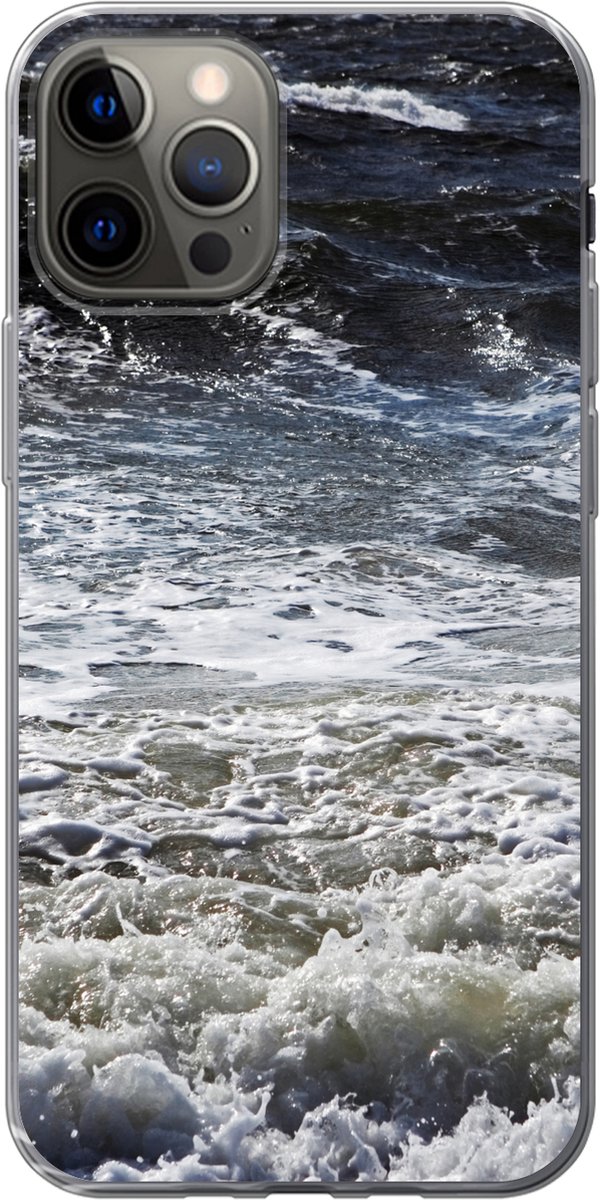Telefoonhoesje Geschikt voor iPhone 13 Pro hoesje - Noordzee - Water - Golven - Siliconen Telefoonhoesje Telefoonhoesje