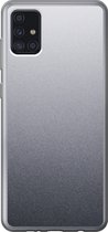 Geschikt voor Samsung Galaxy A52 5G hoesje - Aluminium print - Metaal - Grijs - Siliconen Telefoonhoesje