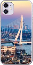 iPhone 11 hoesje - Rotterdam - Skyline - Zonsondergang - Siliconen Telefoonhoesje