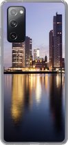 Geschikt voor Samsung Galaxy S20 FE hoesje - Rotterdam - Water - Wolkenkrabber - Siliconen Telefoonhoesje