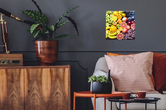 Stickers Stickers muraux - Fruit - Arc-en-ciel - Couleurs - 30x30 cm - Feuille adhésive