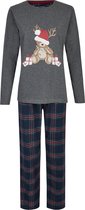 Happy Shorts Dames Kerst Pyjama Shirt + Broek Teddy - Maat  XL