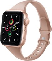 Compatible apple watch bandjes - By Qubix - Sportbandje Slim Fit - Cappuccino - Geschikt voor Apple Watch 38mm / 40mm / 41mm - Apple watch series 3/4/5/6/7