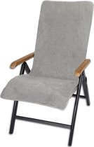 JEMIDI Housse en éponge pour chaise de jardin 100% coton Chaise de jardin 60cm x 130cm Housse en éponge Housse de coussin Housse de chaise de jardin Housse de coussin - Gris clair