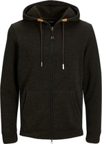 Jack & Jones Vest Jprblumarlon Sweat Zip Hood 12199753 Java/melange Mannen Maat - XL