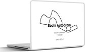 Laptop sticker - 17.3 inch - Sochi - Formule 1 - Circuit