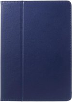 Shop4 - iPad 10.2 (2021) Hoes - Book Cover Lychee Donker Blauw