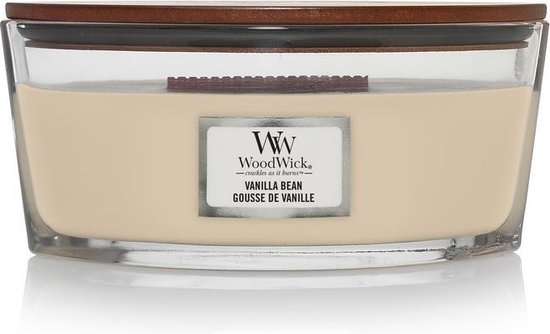 WoodWick Heartwick Flame Ellipse Geurkaars - Vanilla Bean