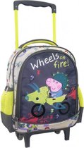 trolley George junior 27 x 31 cm polyester grijs