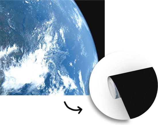 Papier peint - Papier peint Papier peint photo Terre depuis un satellite - Largeur 220 cm x hauteur 220 cm
