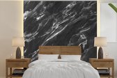 Behang - Fotobehang Marmer - Patroon - Golven - Breedte 240 cm x hoogte 240 cm