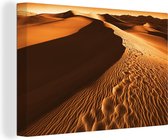 Canvas Schilderij Woestijnlandschap Death Valley - 120x80 cm - Wanddecoratie