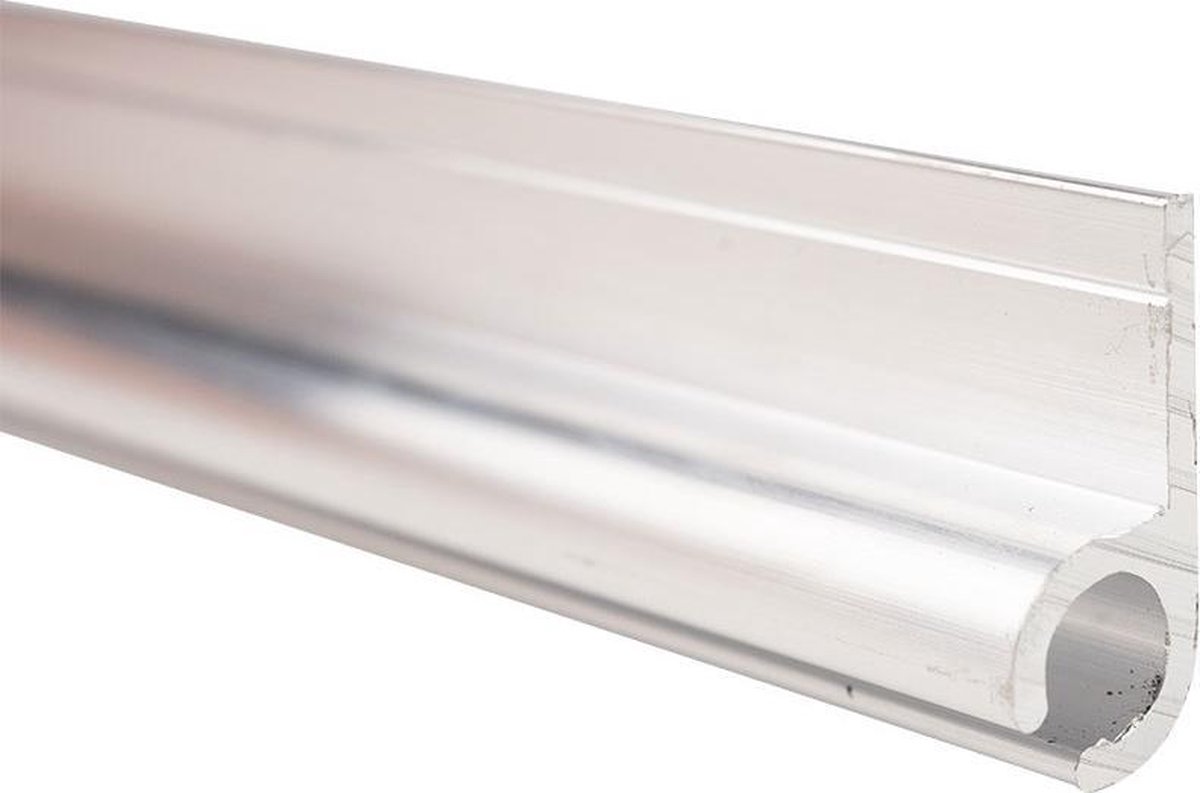 Caravanrail 7mm 99cm aluminum Railprofiel Schuin 45 graden Kederprofiel voor caravanpees