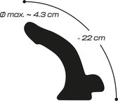 Transparante Gebogen G-spot Dildo - Paars You2Toys - Crystal Clear - Gebogen - Geaderd - Zuignap - Seks speeltjes