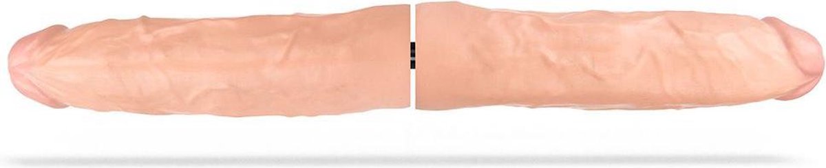 Goedkoopste Deep'r Dubbele Dildo Veiny 57 cm - Beige