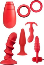 Menzstuff Vibrerende Buttplug Set - Rood