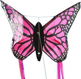 vlieger Vlinder meisjes 90 cm polyester roze