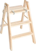 Houten schilderstrap (werktrap) - 4 treden (80 cm)
