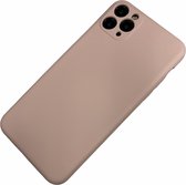 Apple iPhone Xs Max - Silicone effen hoesje Tobias roze - Geschikt voor