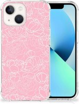 Coque pour Smartphone Coque iPhone 13 Solide avec Bord Transparent Fleurs Witte