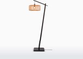 GOOD&MOJO Vloerlamp Bromo - Bamboe Zwart/Naturel - 68x40x176cm - Scandinavisch,Bohemian - Staande lampen voor Woonkamer - Slaapkamer