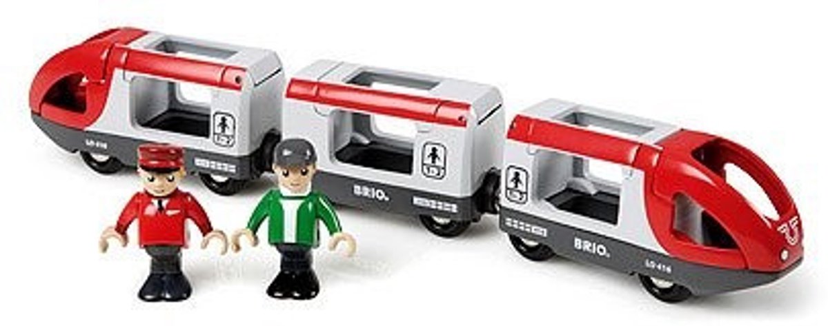 BRIO Rode Passagierstrein - Driedelige trein voor BRIO World - 33505 — afbeelding 11