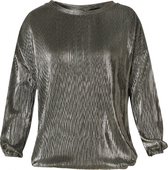 ES&SY Sam Blouse - Black/Silver - maat 40