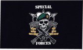 Special Army Forces vlag 90 x 150 cm - Leger thema decoratie artikelen