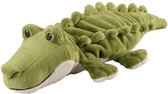 warmteknuffel krokodil 35 cm groen